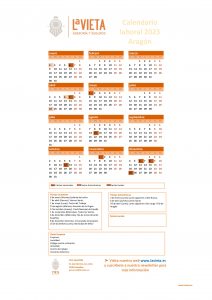 Calendario laboral aragon 2023 pdf para imprimir festivos aragon 2023 calendario del trabajador aragon 2023