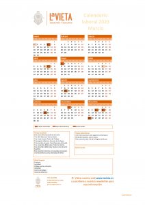 Calendario-laboral-murcia-2023-pdf-para-imprimir festivos murcia 2023 calendario del trabajador murcia 2023